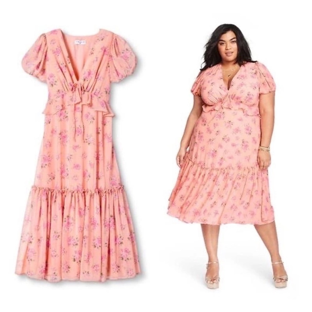 LoveShackFancy for Target plus size floral dress